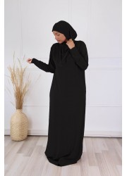 Jersey Slip Prayer Dress - Black