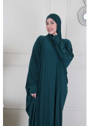 Robe prière papillon  jersey  - Vert foncé