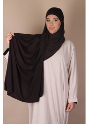 Hijab à nouer jersey premium - Cacao