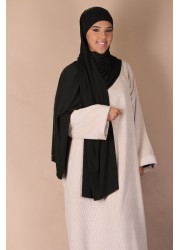 Hijab à nouer jersey premium - Noir