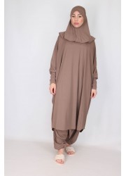 Burkini jilbab - Taupe