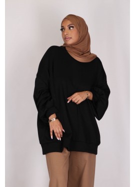 Balloon sleeve sweater - Black