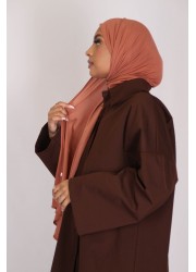 hijab jersey premium - peach