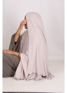 hijab jersey frisé - gris...