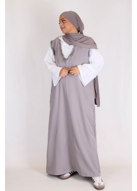 Robe schoolgirl - Gris clair