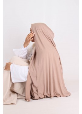 hijab jersey frisé - Taupe...