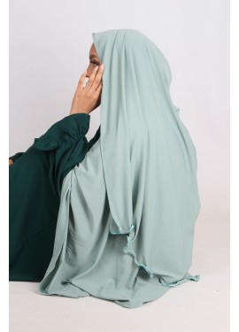 curly jersey hijab - Green