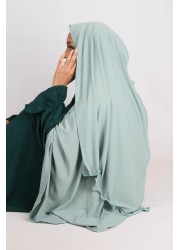 curly jersey hijab - Green