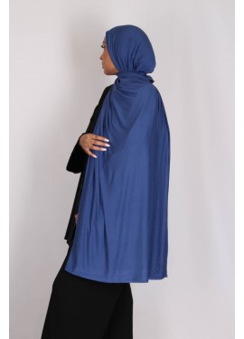 Hijab jersey coton - Bleu...