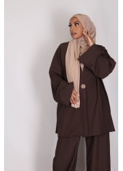 Hijab jersey coton - Taupe