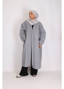 Long oversized coat - Grey