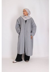 Manteau long oversize - Gris foncé