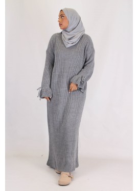 Robe pull tulipe - Gris