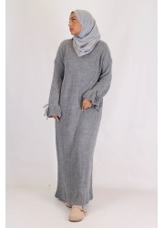 Robe pull tulipe - Gris